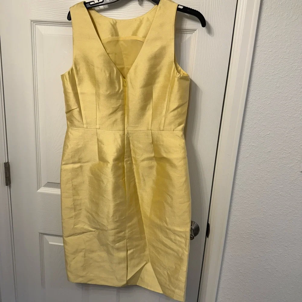Talbots Yellow Midi Dress Silk Blend *NWT* - Picture 2 of 12